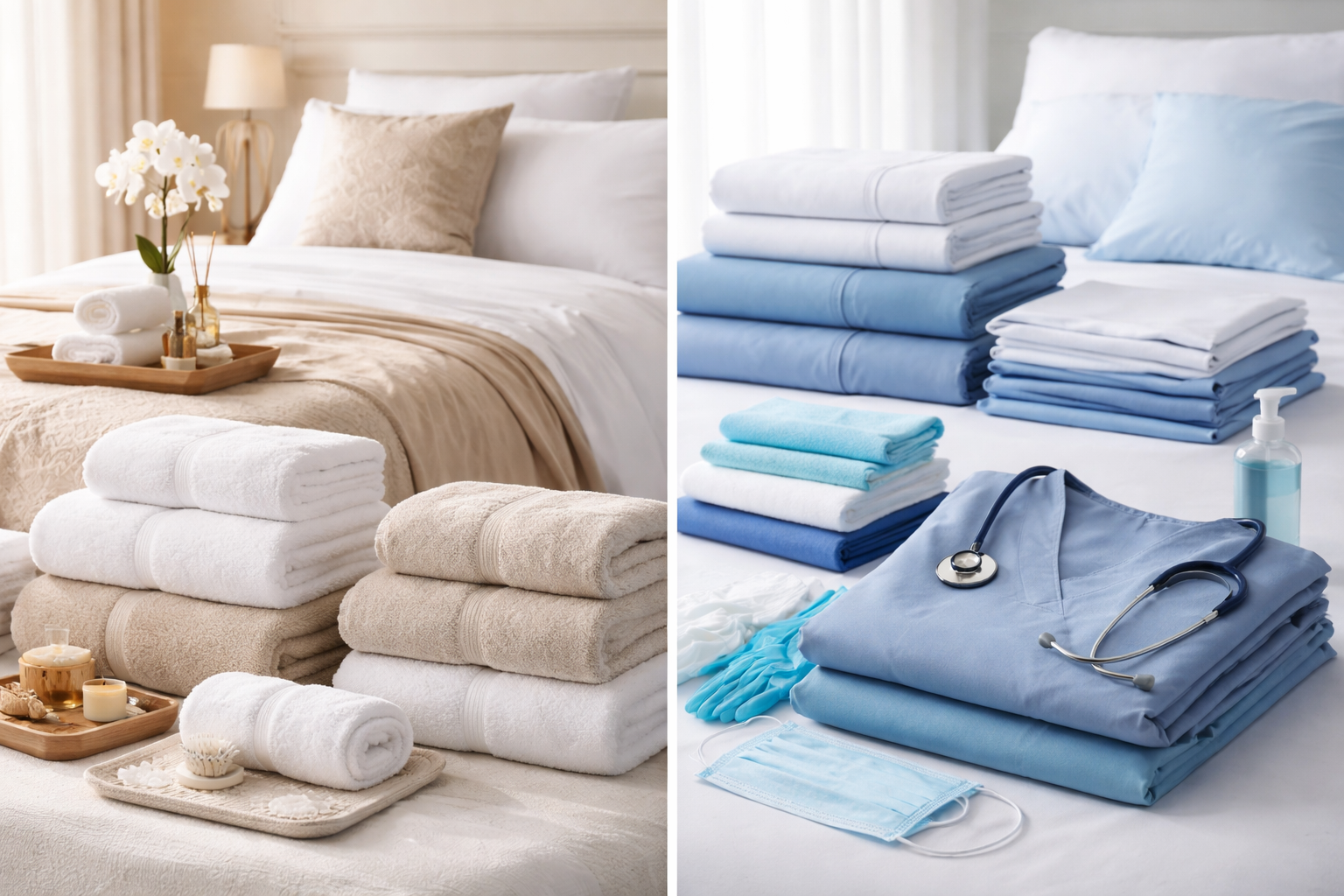 Textiles for hospitality and healthcare